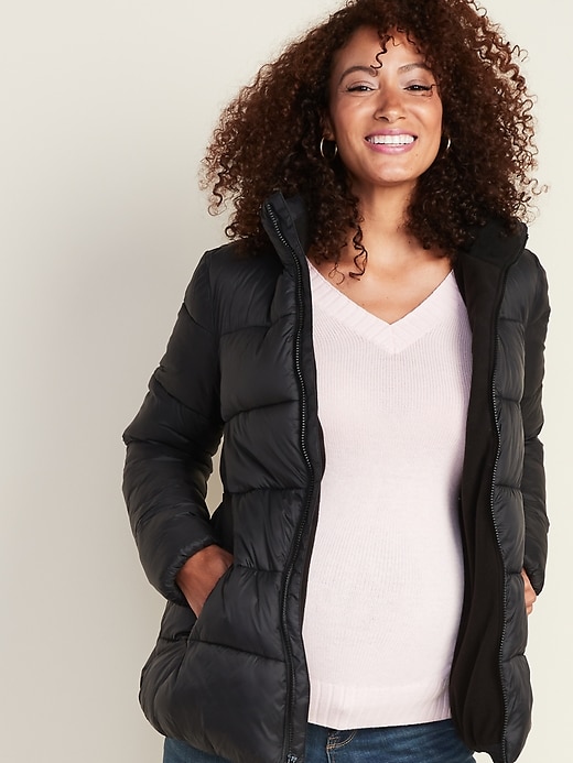 Image number 1 showing, Maternity Frost-Free Puffer Jacket