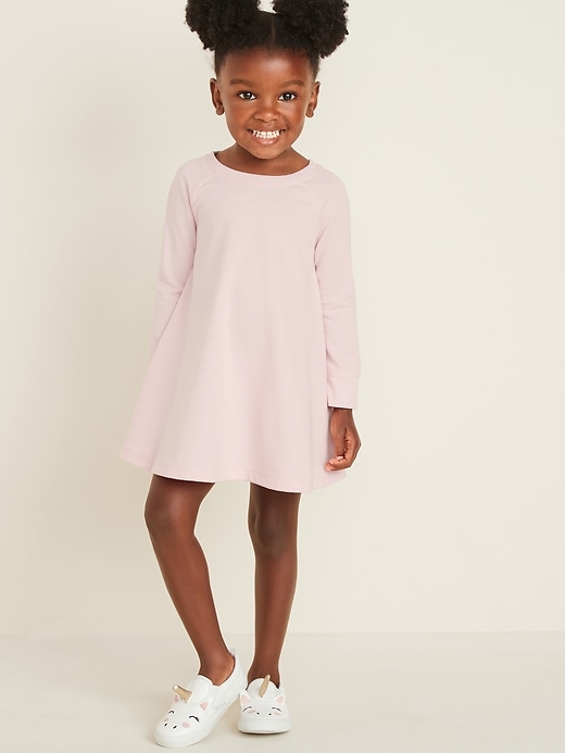 View large product image 1 of 4. French Terry Sweatshirt Dress for Toddler Girls