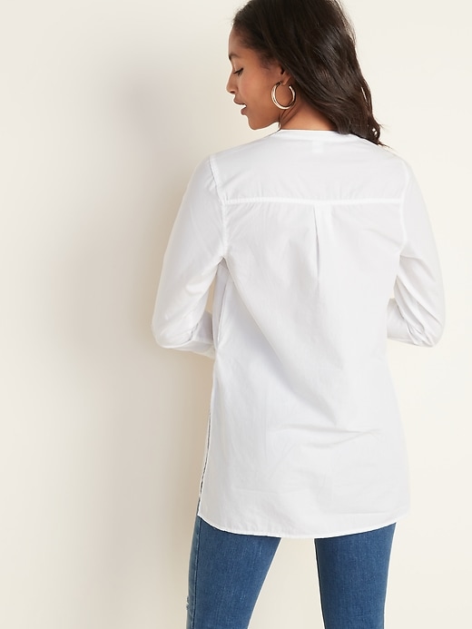 Image number 2 showing, Pullover Poplin Tunic for Women