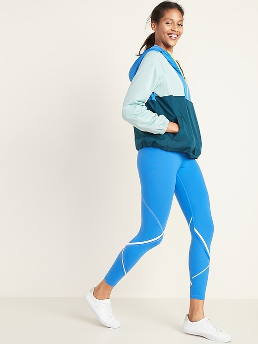 Image number 3 showing, Go-H20 Water-Resistant Color-Blocked Anorak for Women