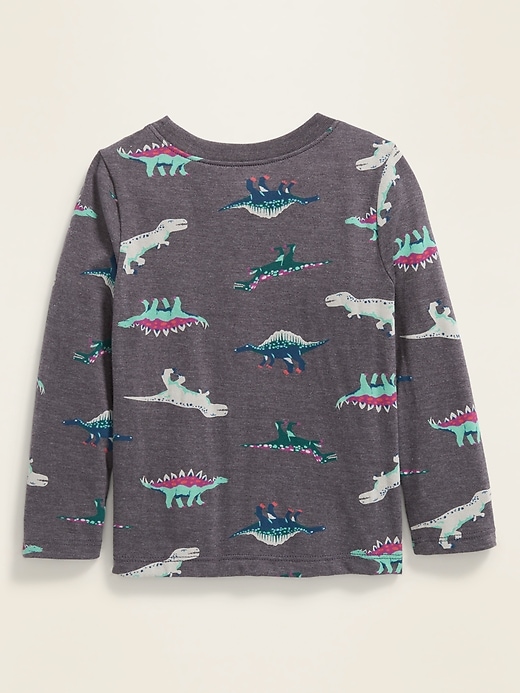 View large product image 2 of 2. Printed Long-Sleeve Tee for Toddler Boys