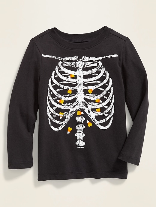 View large product image 1 of 1. Halloween Graphic Long-Sleeve Tee for Toddler Boys