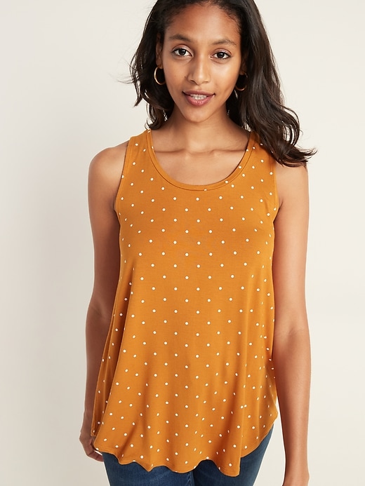 View large product image 1 of 1. Luxe Polka-Dot Tank for Women