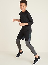 View large product image 3 of 3. Go-Dry Cool Base Layer Tights For Boys