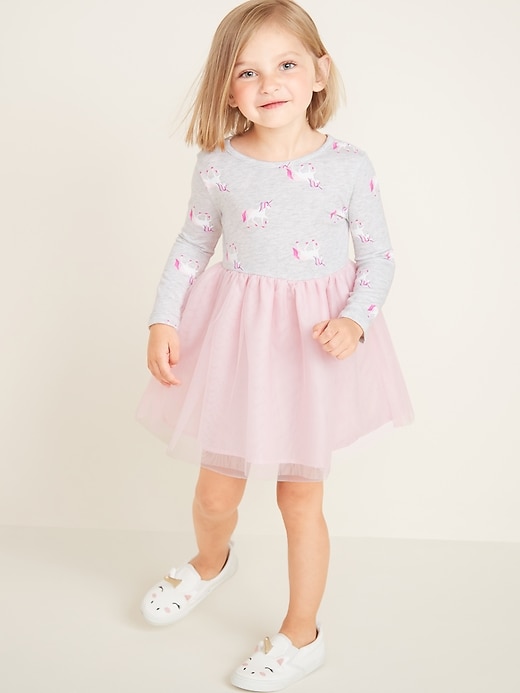 View large product image 1 of 4. Fit & Flare Tutu Dress for Toddler Girls