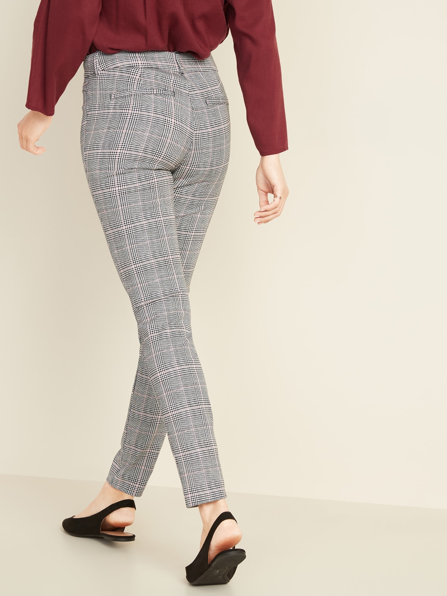 Mid-Rise Printed Pixie Full-Length Pants for Women