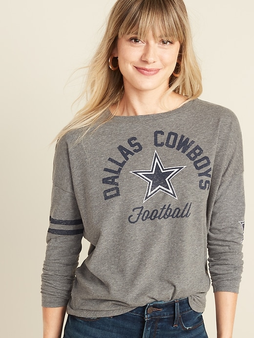 View large product image 1 of 1. NFL&#174 Dallas Cowboys&#153 Graphic Long-Sleeve Tee for Women