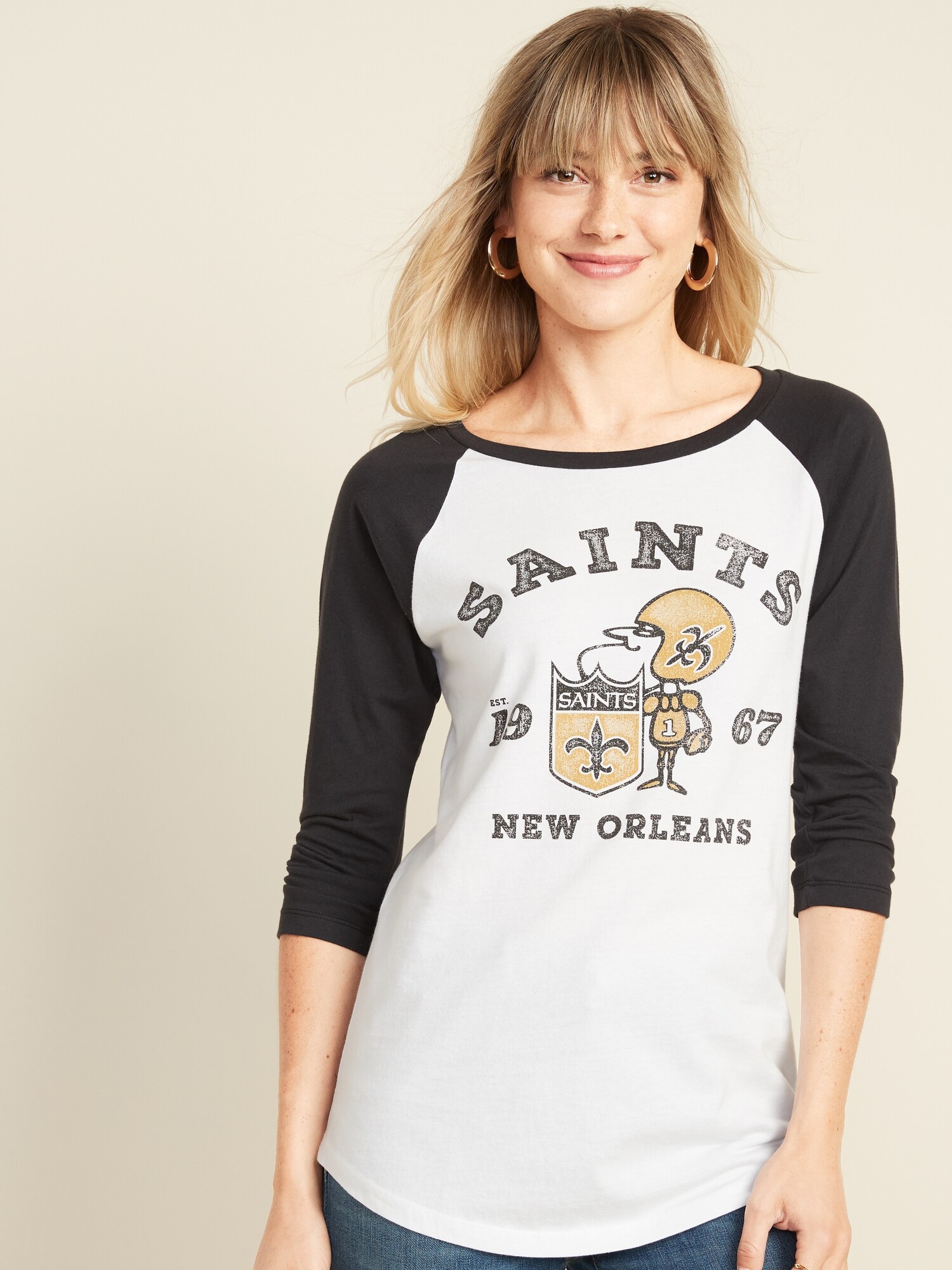 old navy saints shirt