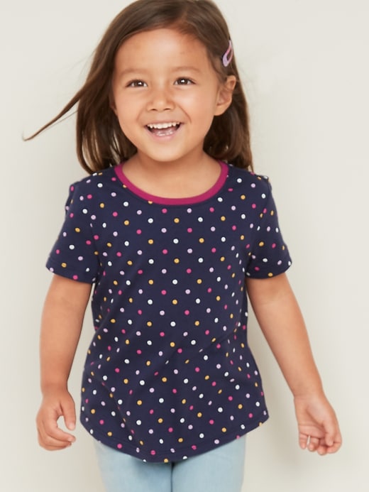 Printed Crew-Neck Tee for Toddler Girls | Old Navy
