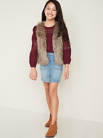 View large product image 3 of 3. Faux-Fur Vest for Girls