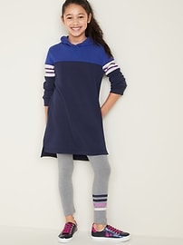 View large product image 3 of 4. Hooded Fleece-Knit Dress for Girls