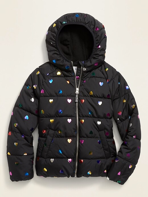 View large product image 1 of 3. Hooded Frost-Free Puffer Jacket for Girls
