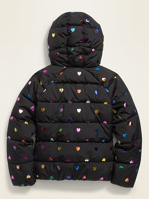 View large product image 2 of 3. Hooded Frost-Free Puffer Jacket for Girls