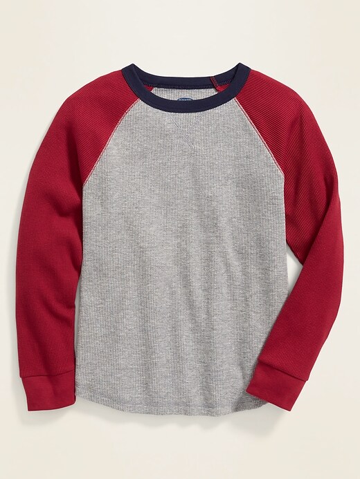 View large product image 1 of 1. Thermal Raglan Tee For Boys