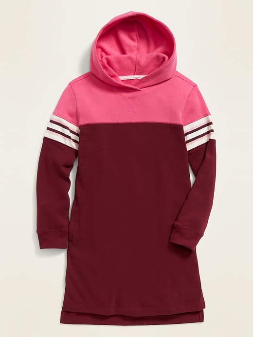 View large product image 1 of 1. Hooded Fleece-Knit Dress for Girls