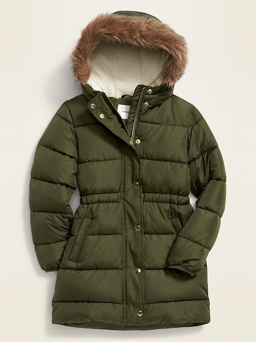 Hooded Frost-Free Long-Line Jacket for Girls 