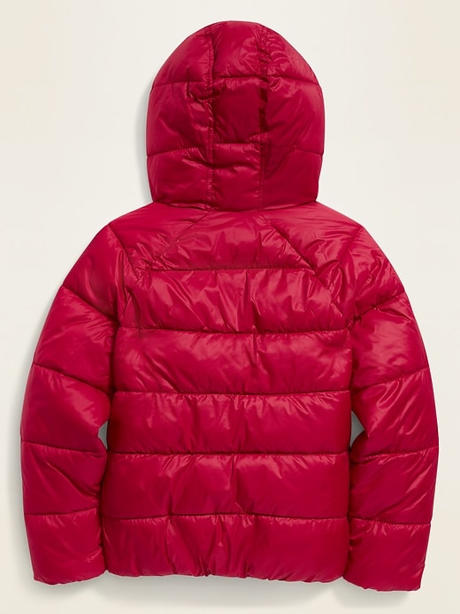 View large product image 2 of 3. Frost-Free Hooded Puffer Jacket for Girls