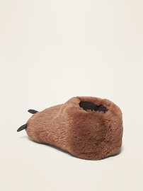 View large product image 3 of 3. Plush Critter Slippers for Kids