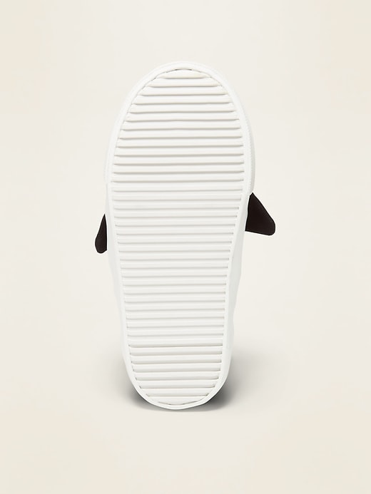 Canvas Bow-Tie Slip-Ons for Toddler Girls