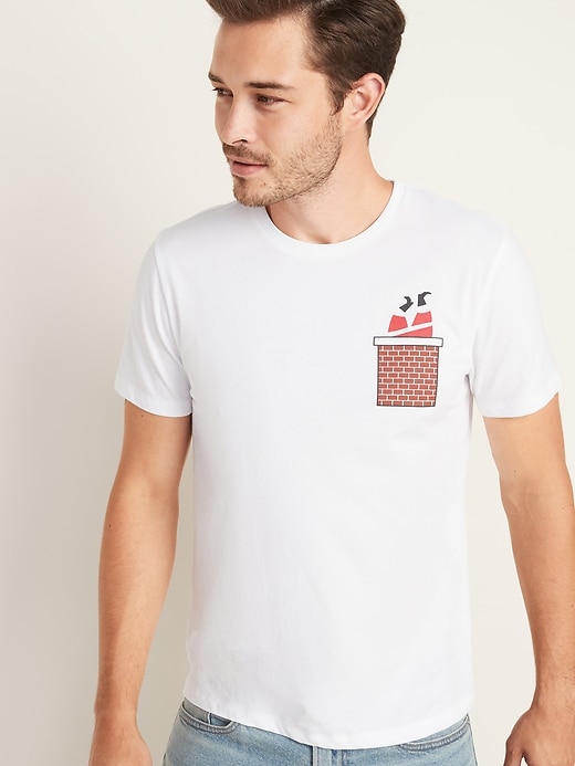 Image number 1 showing, Christmas-Graphic Soft-Washed Tee