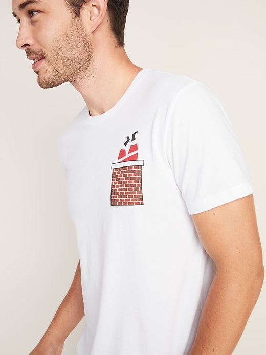 Image number 4 showing, Christmas-Graphic Soft-Washed Tee