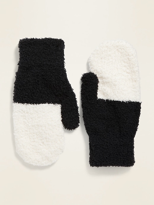 View large product image 1 of 1. Cozy Color-Blocked Mittens for Women