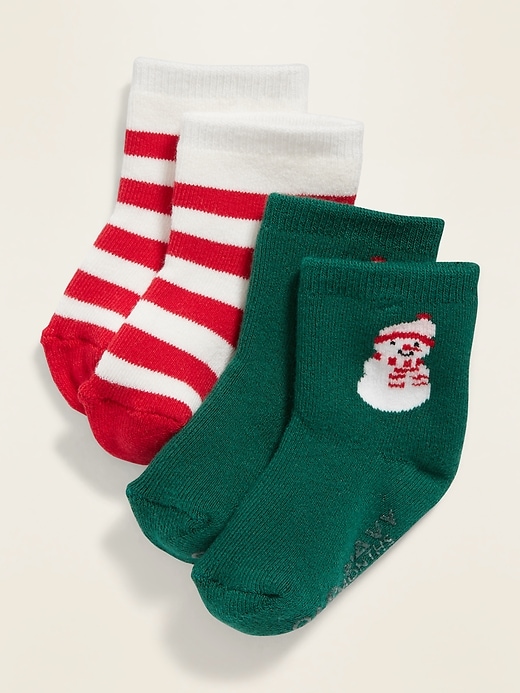 View large product image 1 of 1. Graphic Crew Socks 2-Pack for Baby