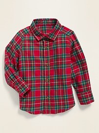 View large product image 4 of 4. Plaid Twill Shirt for Toddler Boys