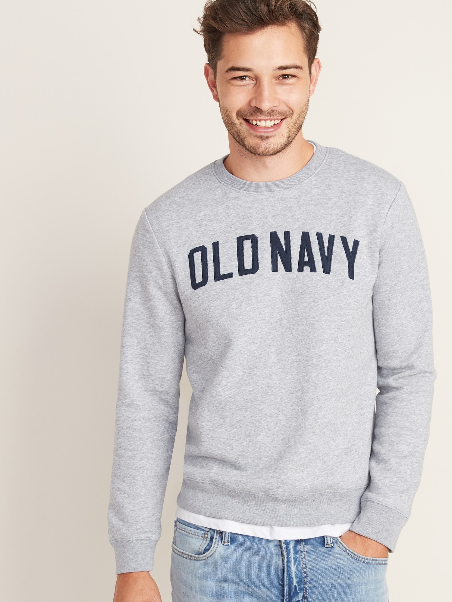 Logo-Graphic Crew-Neck Sweatshirt for Men | Old Navy