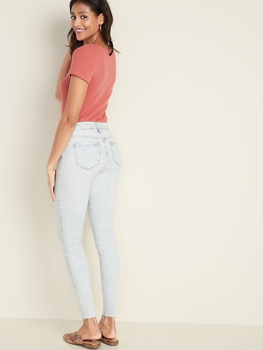 Image number 2 showing, Mid-Rise Raw-Edge Rockstar Ankle Jeans for Women
