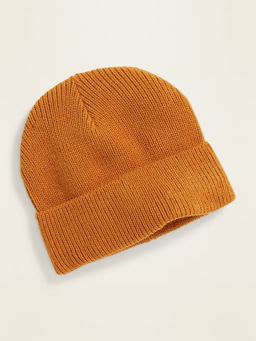 View large product image 1 of 1. Sweater-Knit Roll-Cuffed Beanie for Toddler