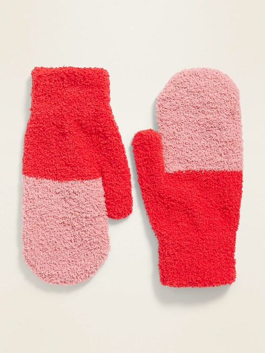 Cozy Color-Blocked Mittens for Women