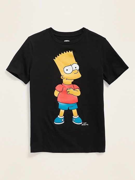 View large product image 1 of 2. The Simpsons&#153 Bart Front & Back Graphic Tee for Boys
