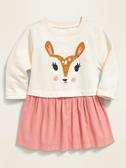 View large product image 1 of 2. 2-in-1 Sweatshirt Dress for Baby