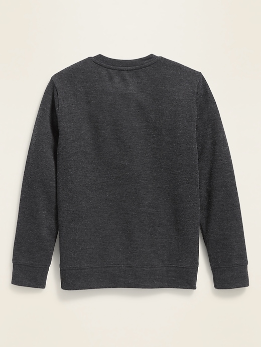 View large product image 2 of 3. French-Rib V-Neck Sweater for Boys