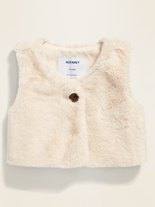 View large product image 1 of 1. Faux-Fur Vest for Baby