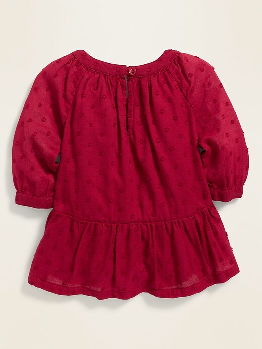 View large product image 2 of 4. Textured Peplum-Hem Swing Top for Toddler Girls
