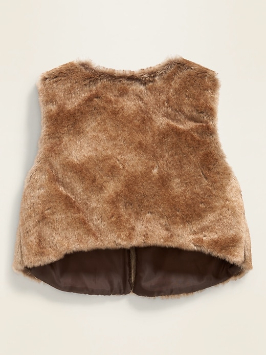 View large product image 2 of 4. Faux-Fur Cropped Vest for Toddler Girls
