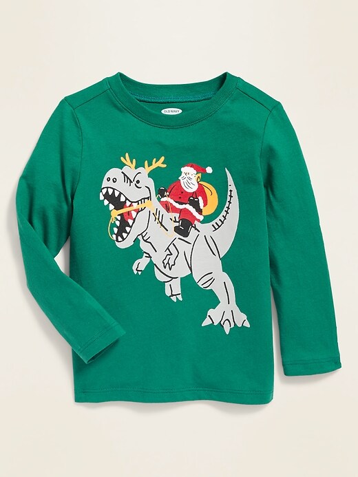 View large product image 1 of 1. Holiday-Graphic Tee for Toddler Boys