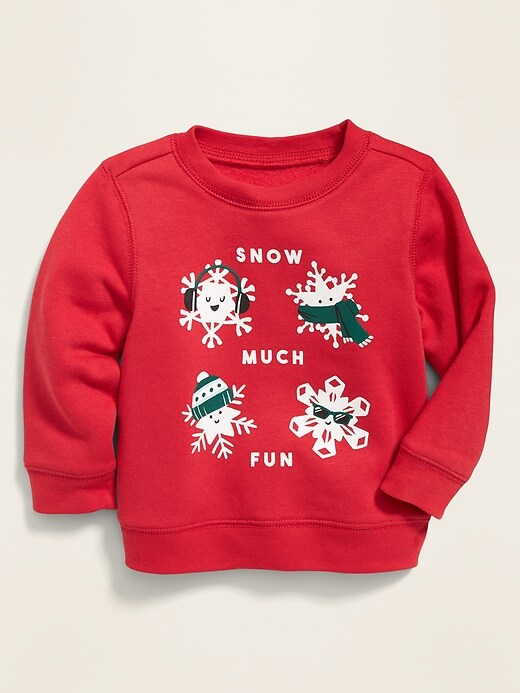 View large product image 1 of 1. Holiday-Graphic Sweatshirt for Baby