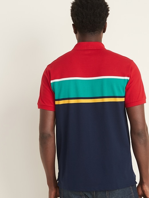 Image number 2 showing, Moisture-Wicking Color-Blocked Pro Polo