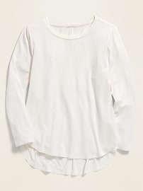 View large product image 3 of 3. Luxe Tulip-Hem Jersey Tunic for Girls