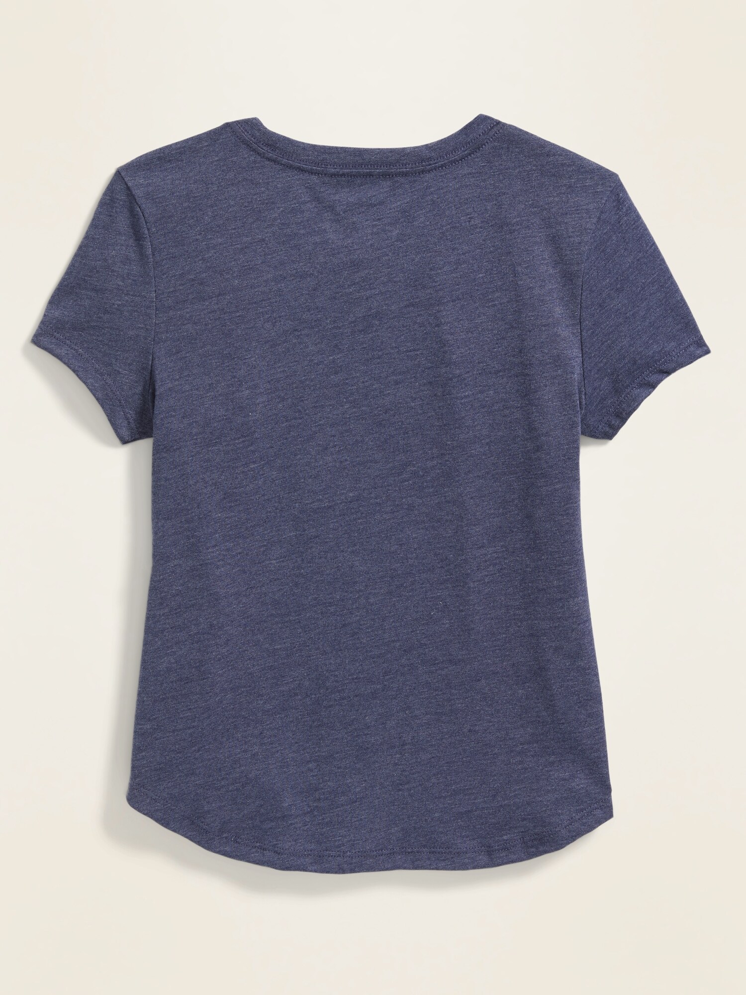 Softest Flippy-Sequin Curved-Hem Tee for Girls | Old Navy