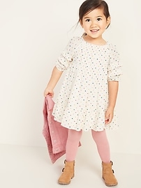 View large product image 4 of 4. Polka-Dot Ruffle-Tiered Crepe Dress for Toddler Girls