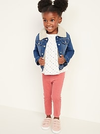 View large product image 3 of 4. Sherpa-Lined Jean Jacket For Toddler Girls
