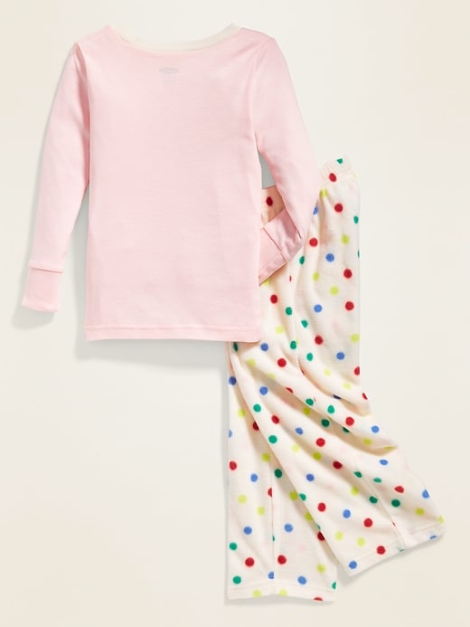 View large product image 2 of 2. "Joy Joy Joy" Pajama Set for Toddler Girls & Baby