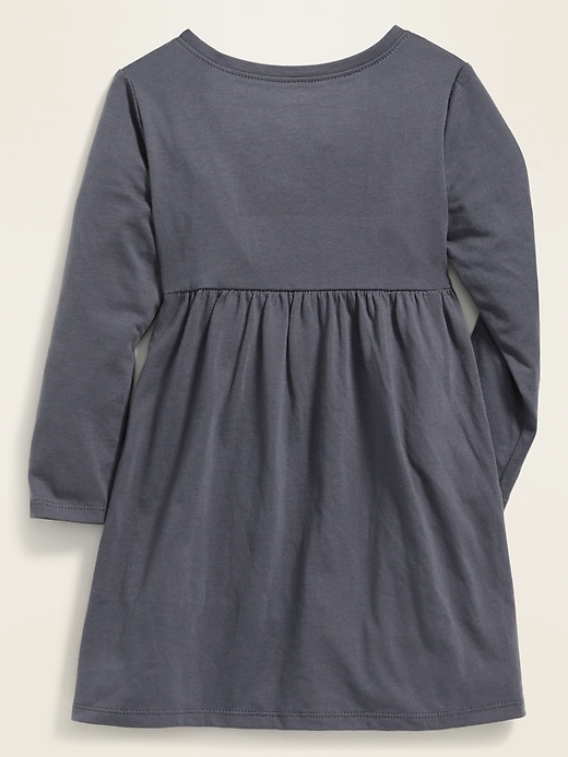 View large product image 2 of 3. Solid Fit & Flare Dress for Toddler Girls