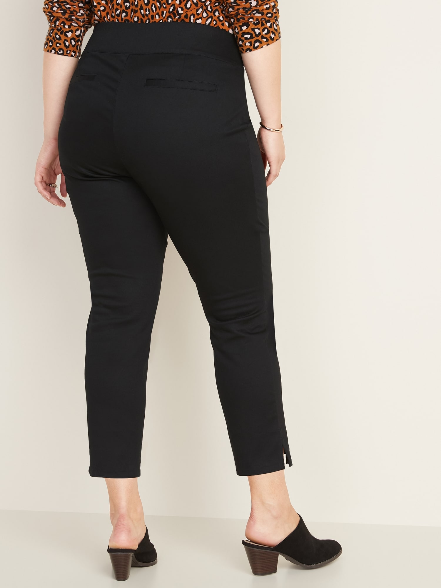 High-Waisted Plus-Size Pull-On Pants | Old Navy