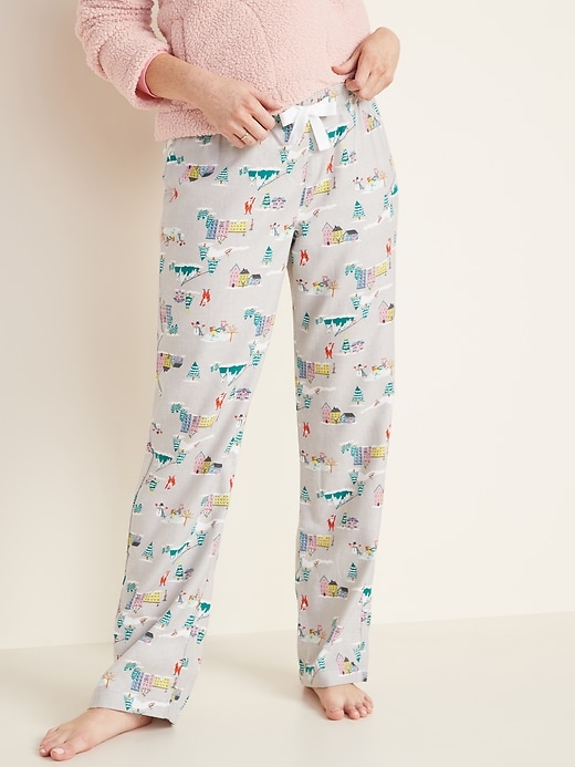 View large product image 1 of 1. Patterned Flannel Pajama Pants for Women