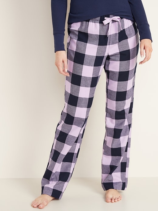 Old Navy Patterned Flannel Pajama Pants For Women